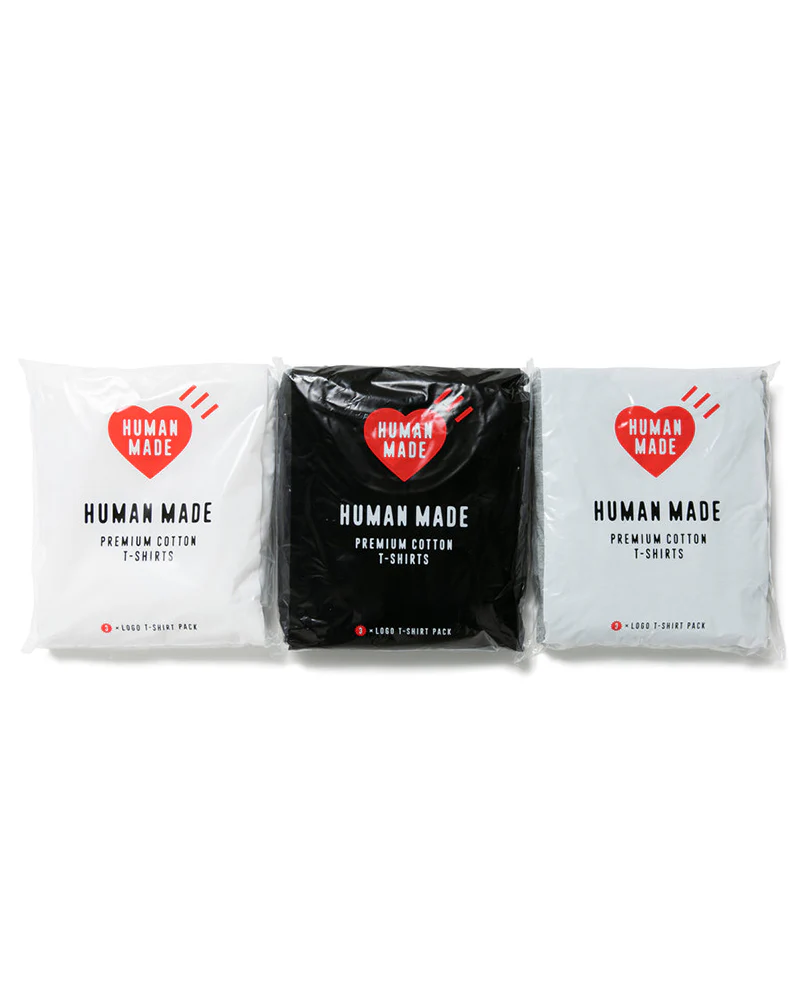 Human Made 3-Pack T-Shirt Set, White - Image 3