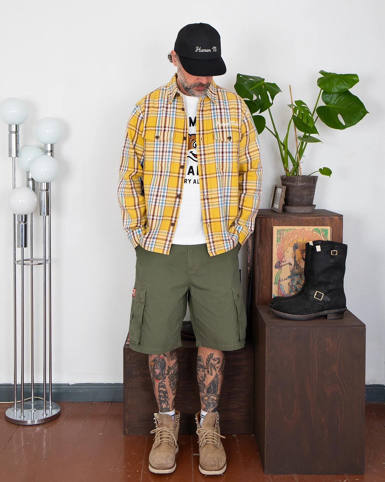 Human Made Cargo Shorts, Olive Drab - Image 2