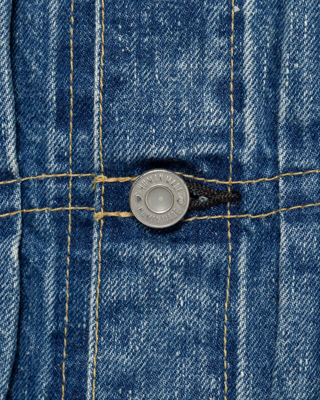 Human Made Embroidered Denim Work Jacket - Image 4
