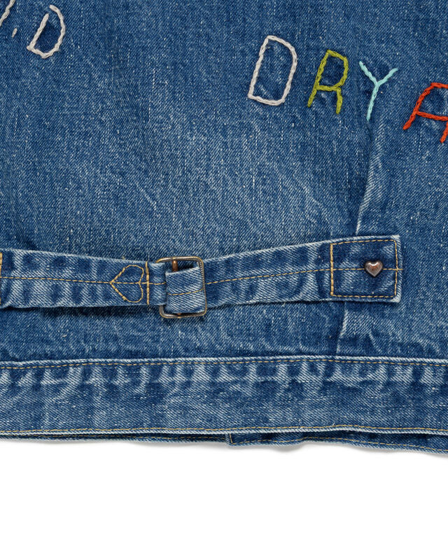 Human Made Embroidered Denim Work Jacket - Image 6