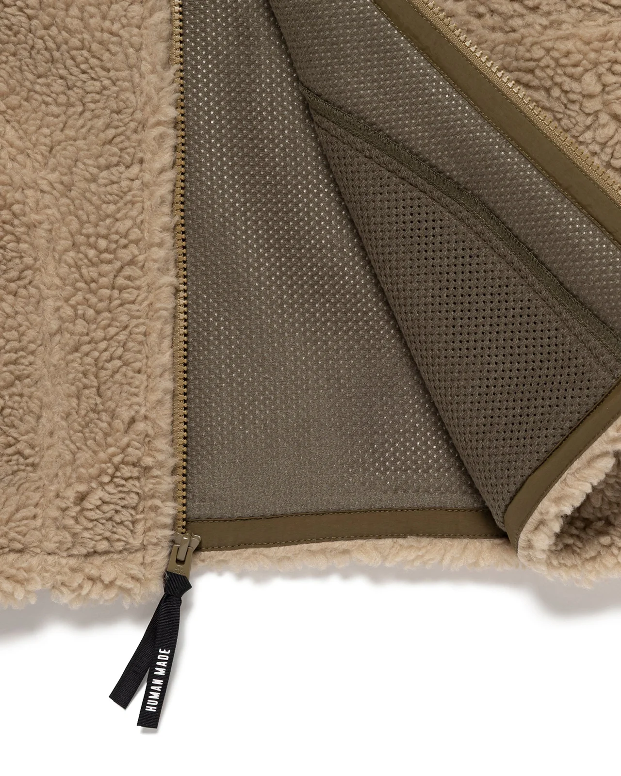 Human Made Fleece Jacket, Beige - Image 7