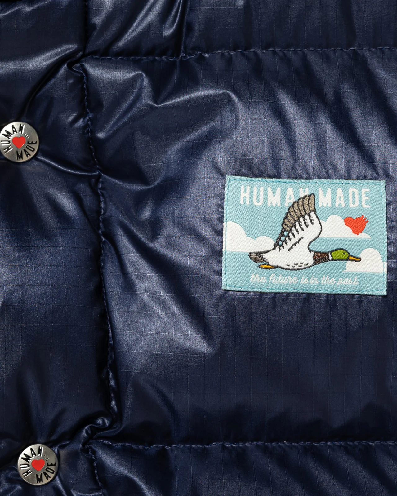 Human Made Reversible Down Vest, Navy - Image 6