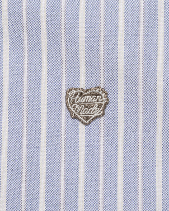 Human Made Stripe Ox B.D Shirt, Blue - Image 6