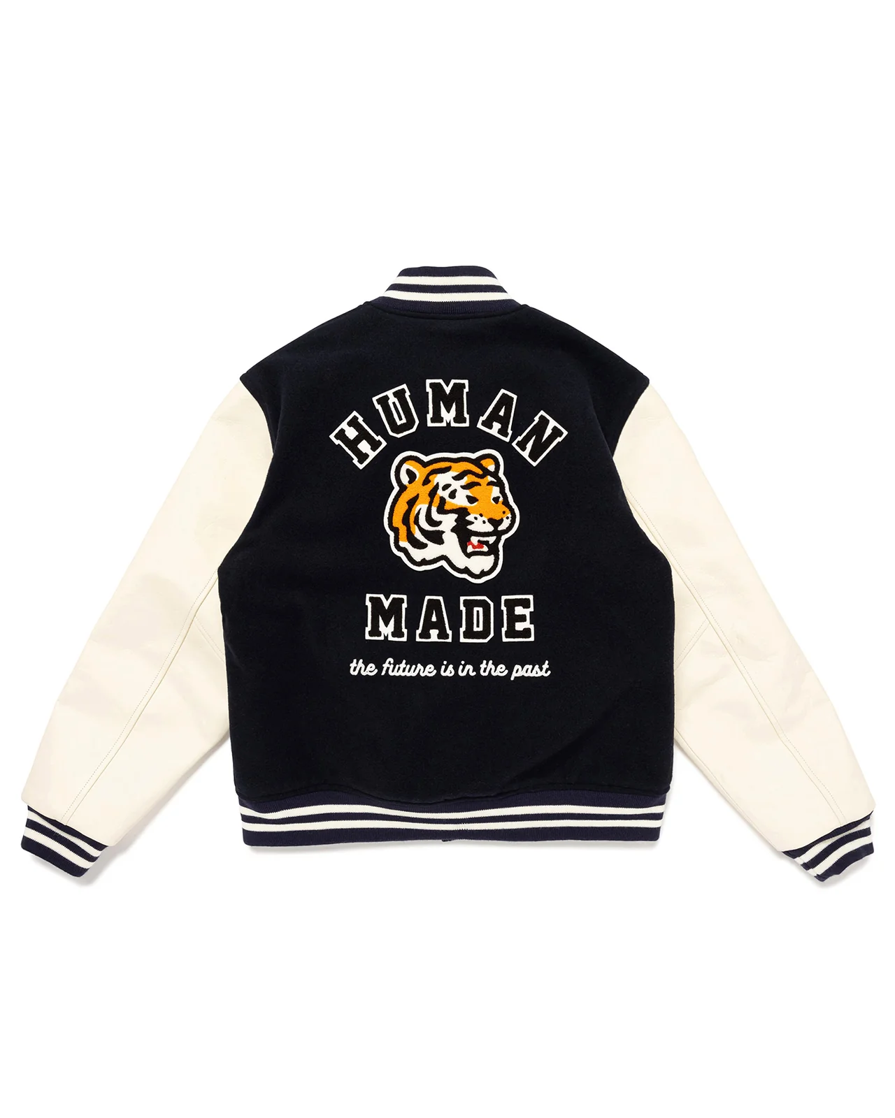 Human Made Varsity Jacket, Navy - Image 3