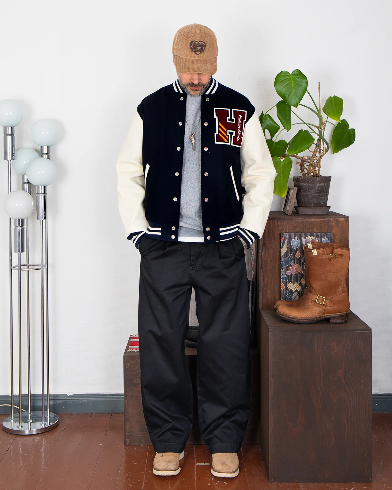 Human Made Wide Chino Pants, Black - Image 8
