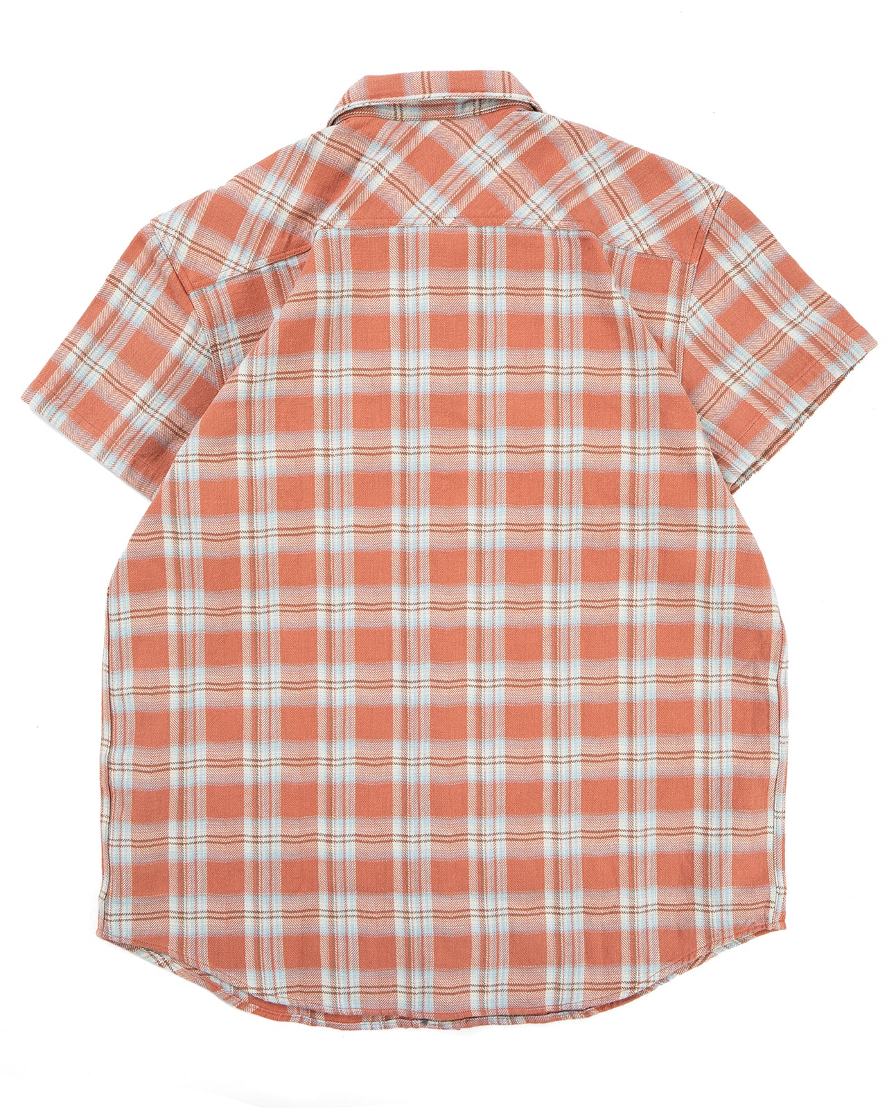 Indigofera Bruce Shirt, Flannel Check, Red / Blue - Image 4