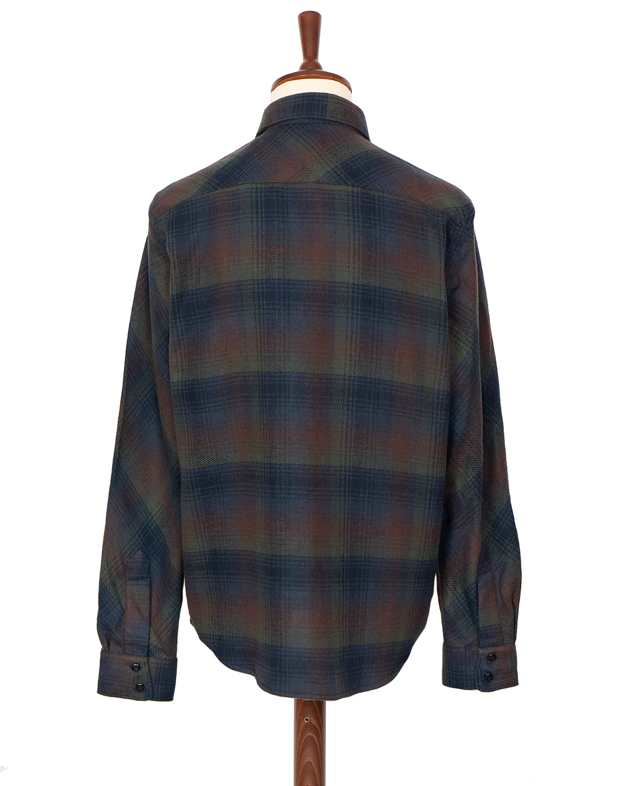 Indigofera Bryson Shirt, Flannel Check, Dark Green / Wine / Black / Navy - Image 5