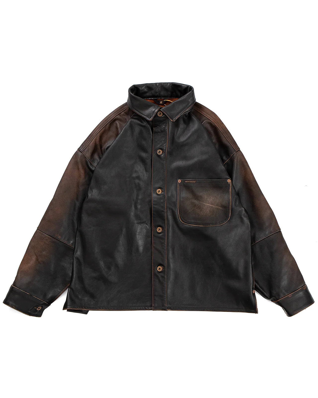 Indigofera Caleb Leather Jacket, Used Black