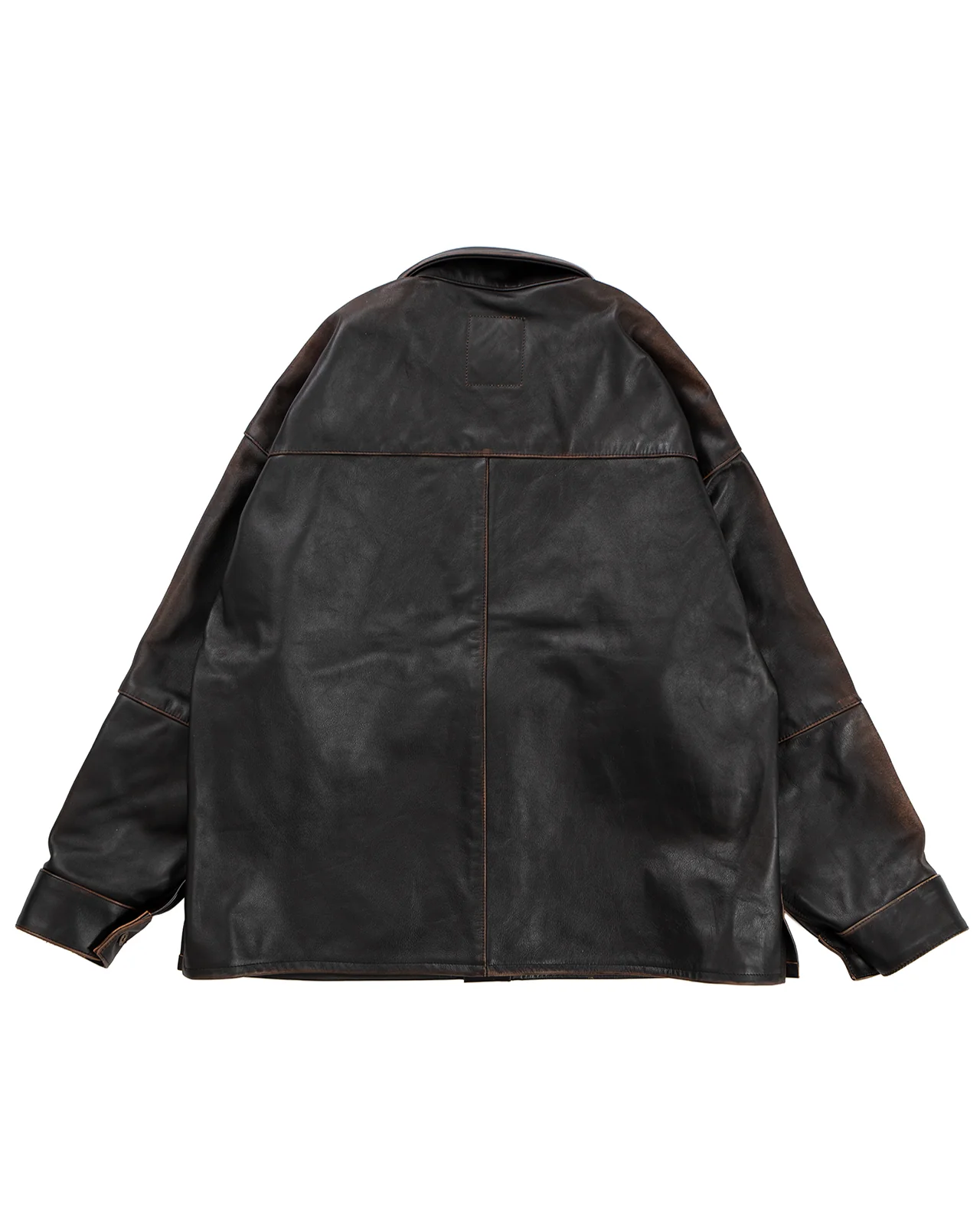 Indigofera Caleb Leather Jacket, Used Black - Image 3