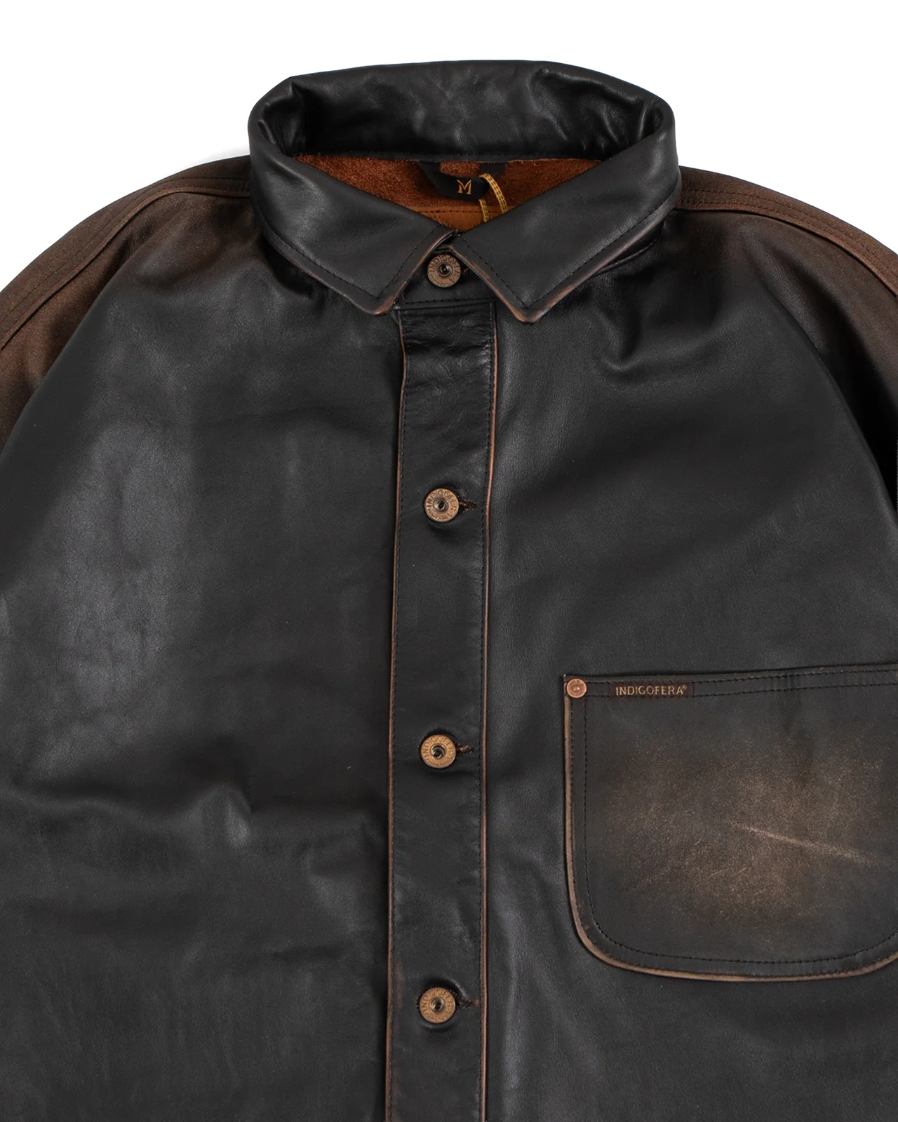 Indigofera Caleb Leather Jacket, Used Black - Image 5