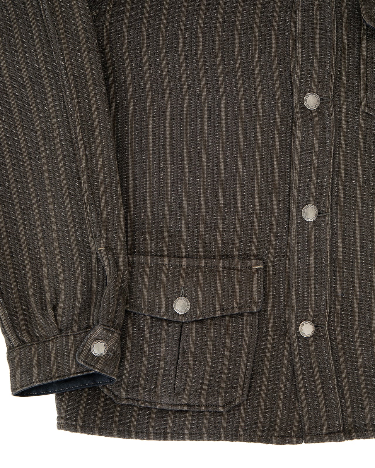 Indigofera Conway Jacket, Charcoal / Beige - Image 4