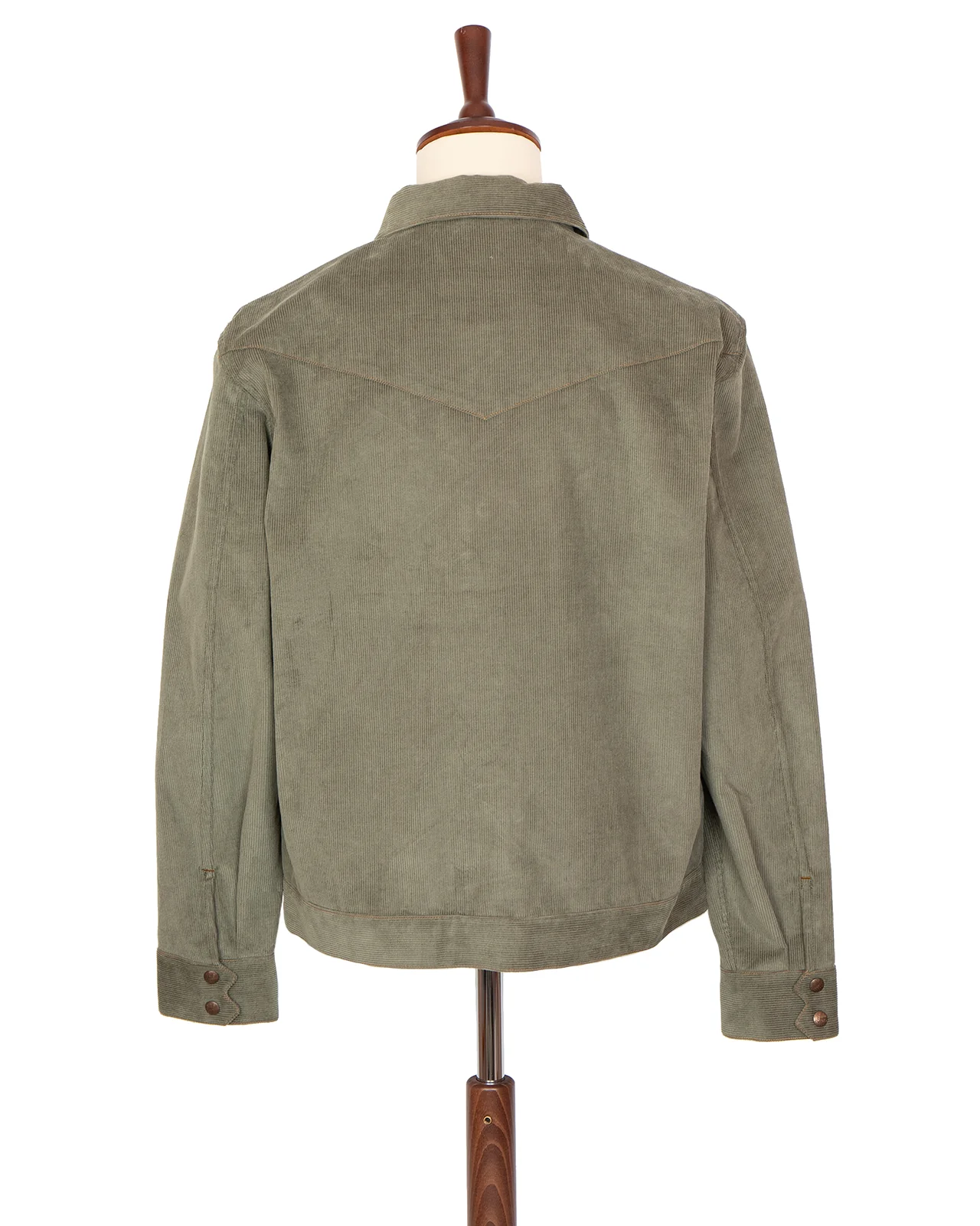 Indigofera Cooper Shirt, 13W Corduroy, Stone Green - Image 5