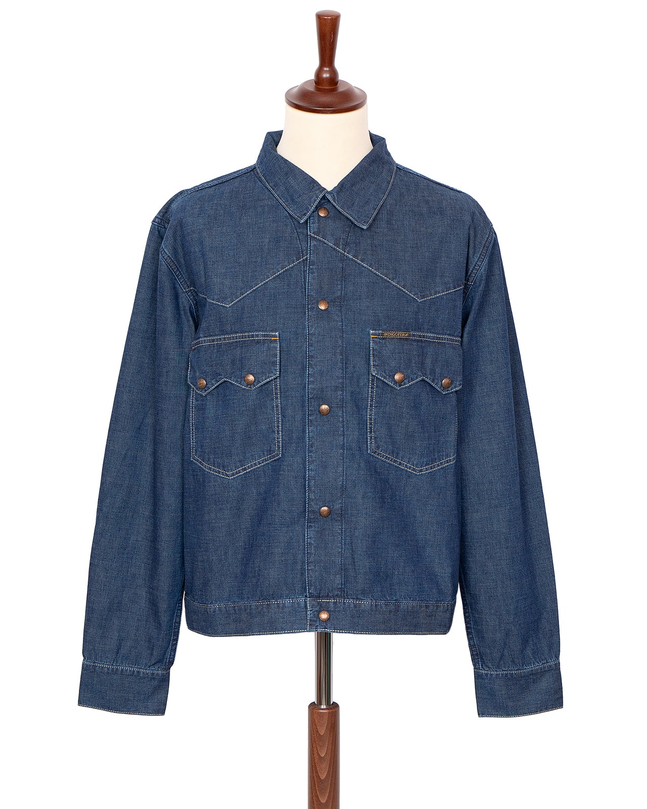 Indigofera Cooper Shirt, Military Chambray