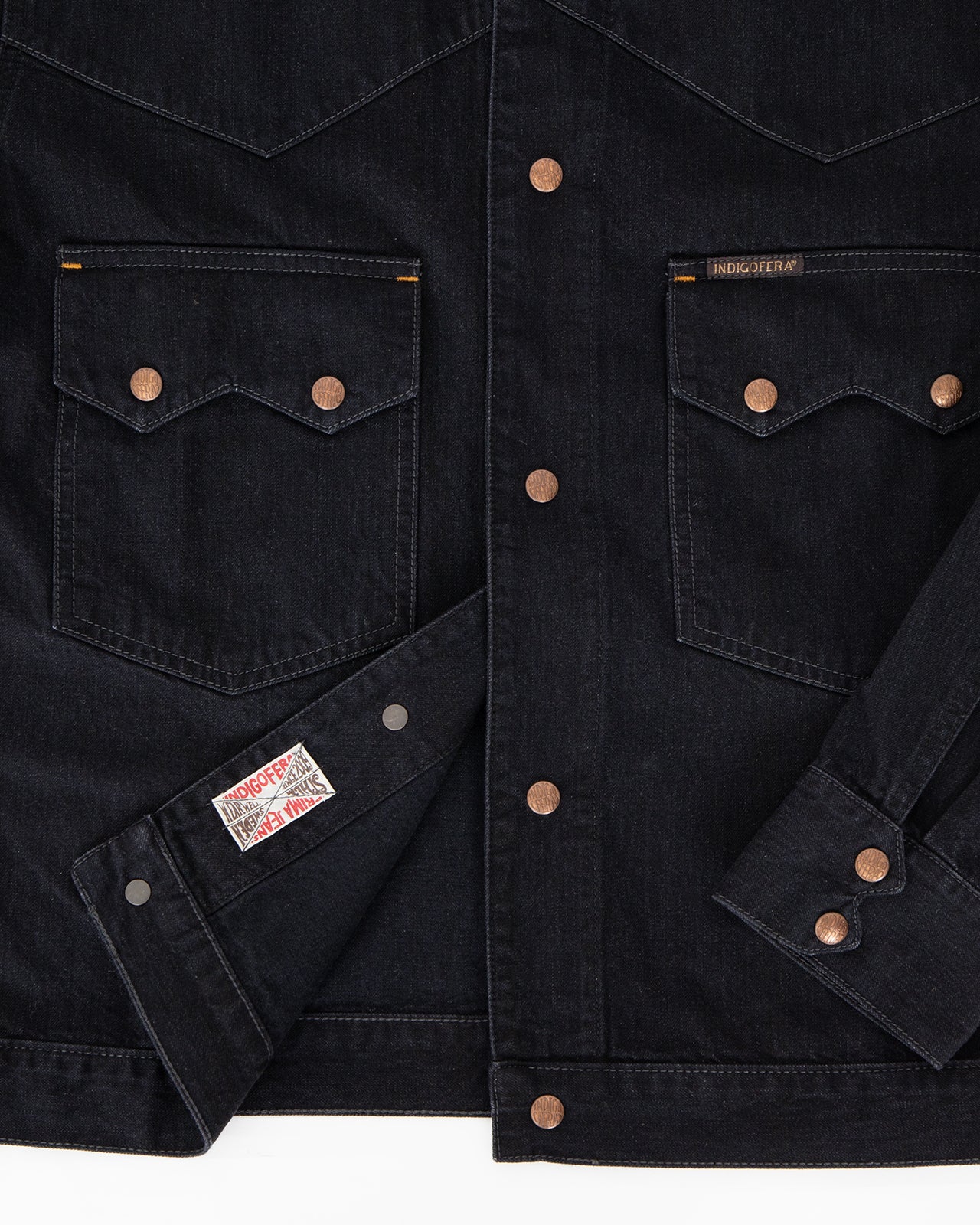 Indigofera Cooper Shirt, Soot Black Denim - Image 4