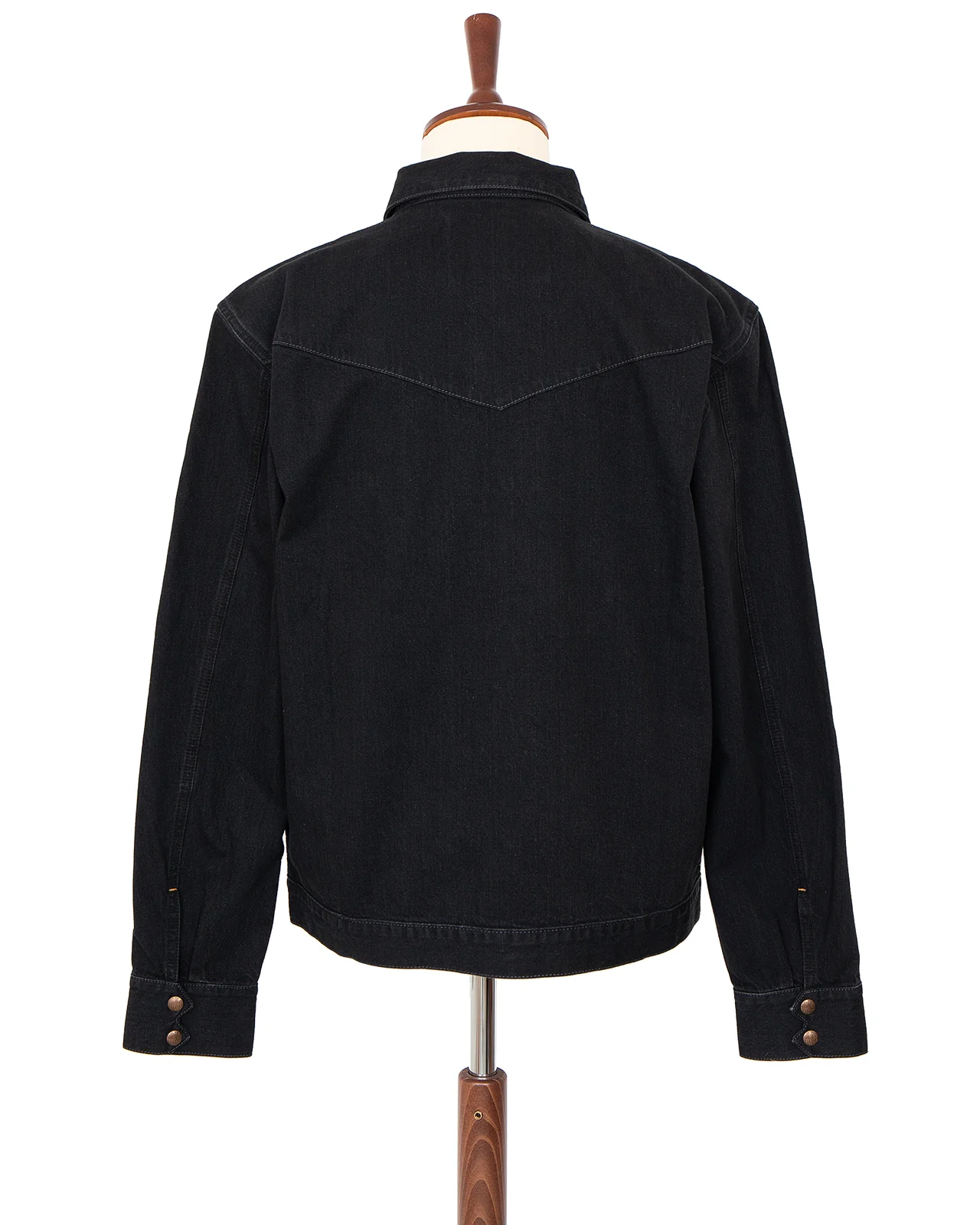 Indigofera Cooper Shirt, Soot Black Denim - Image 5