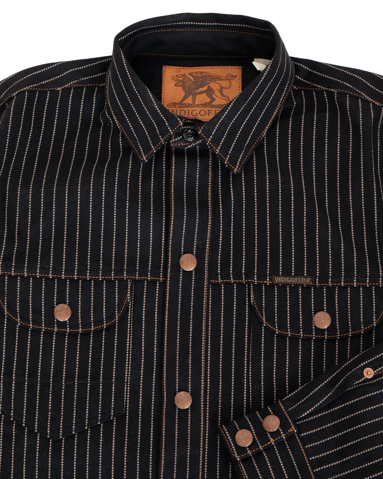 Indigofera Copeland Jacket, Black Wabash Selvage - Image 3