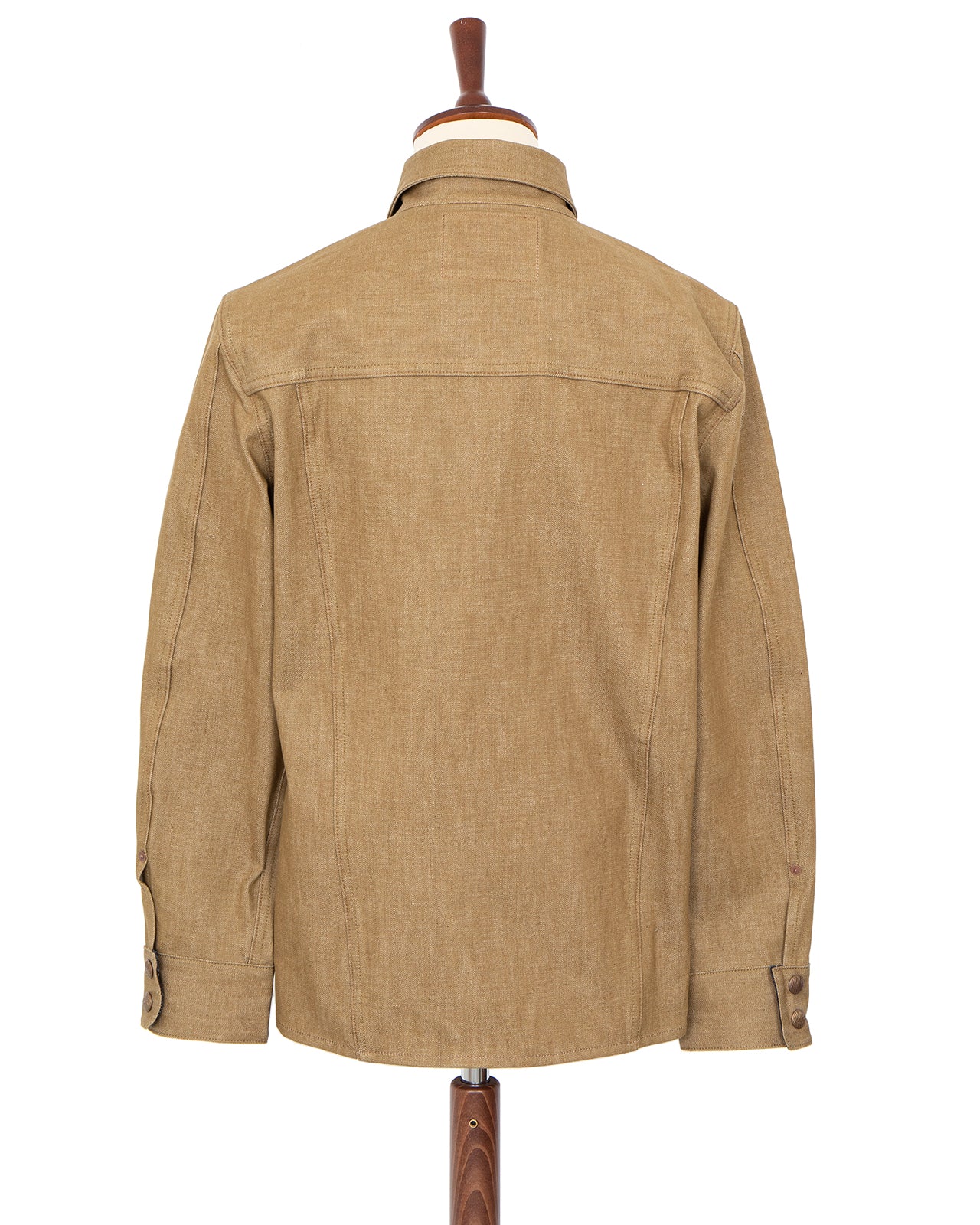 Indigofera Copeland Shirt, Canjilon Broken Twill, Beige - Image 4