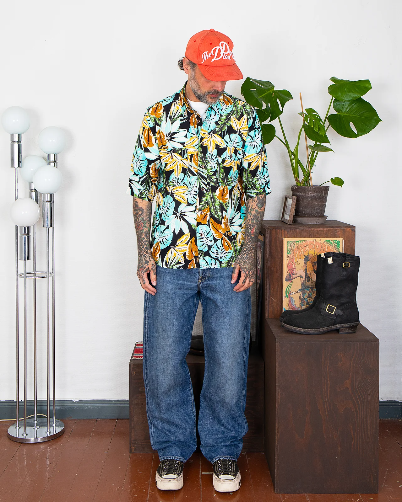 Indigofera Delray Shirt, Hawaii Print - Image 2