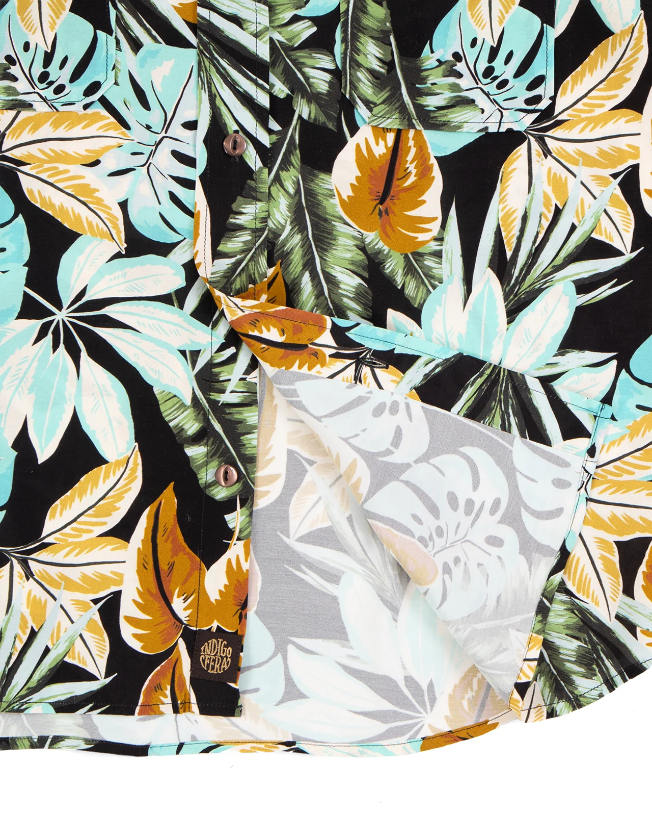 Indigofera Delray Shirt, Hawaii Print - Image 4