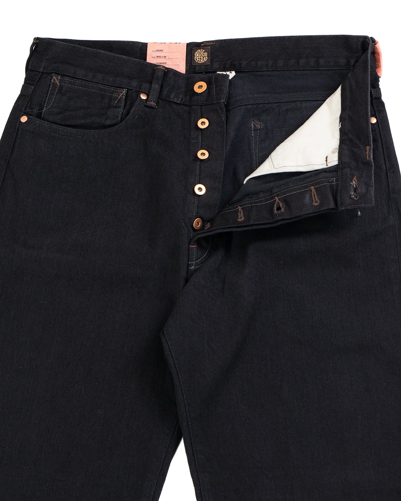 Indigofera Duke Jeans, Gunpowder, Soaked - Image 3