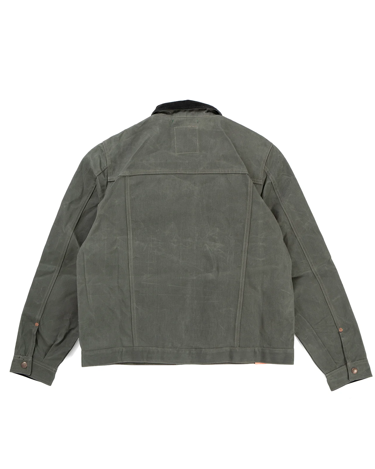 Indigofera Fargo Quarter STP Jacket, Coated Canvas, Greyish Green - Image 3