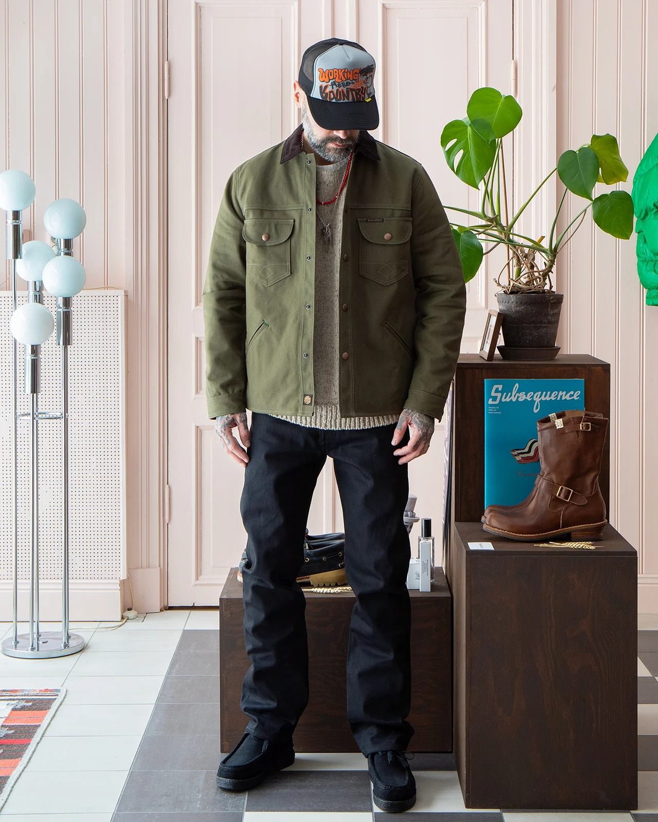 Indigofera Fargo Rider Jacket, Smithson Moss Green - Image 2