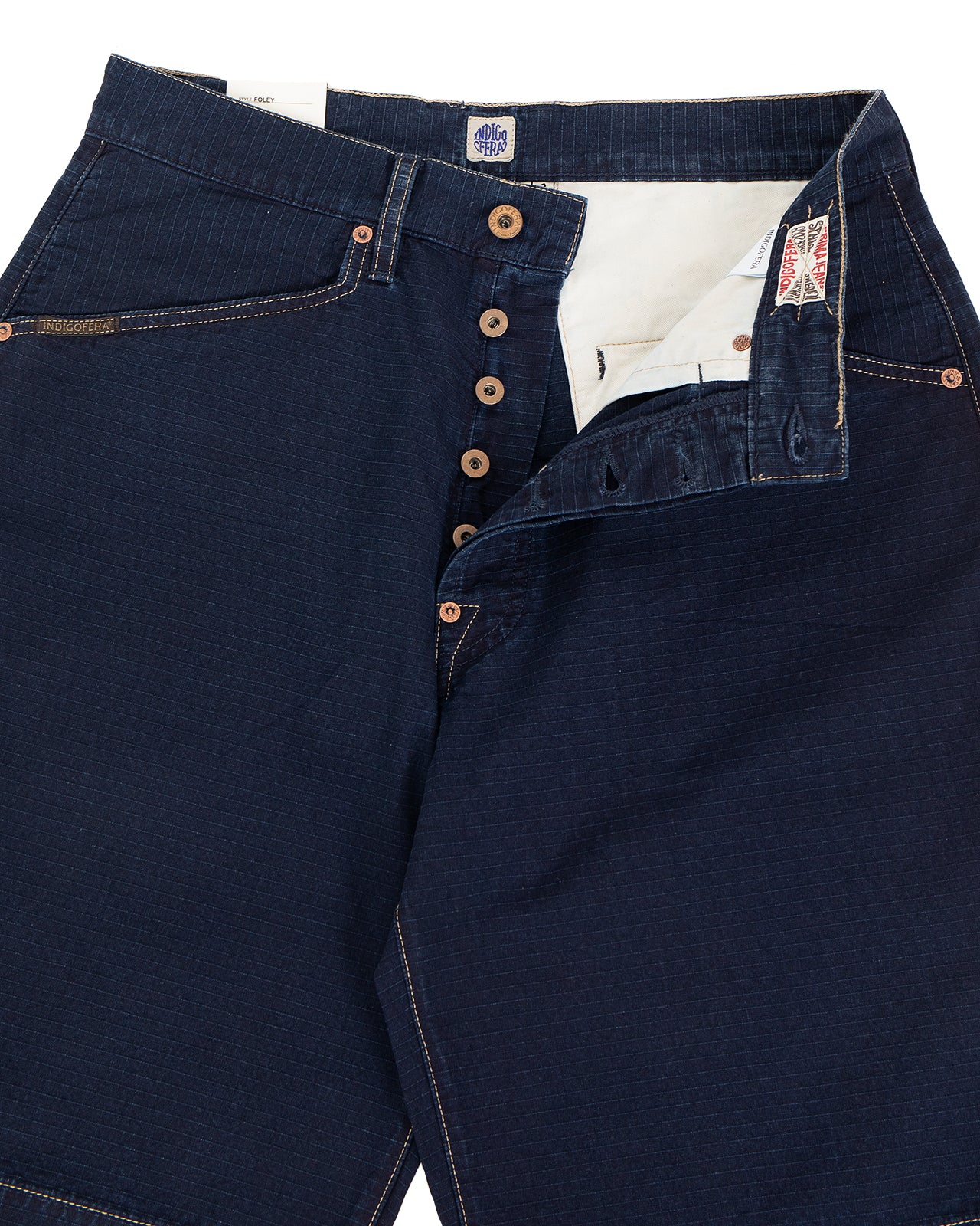 Indigofera Foley Shorts, Indigo Ripstop - Image 4