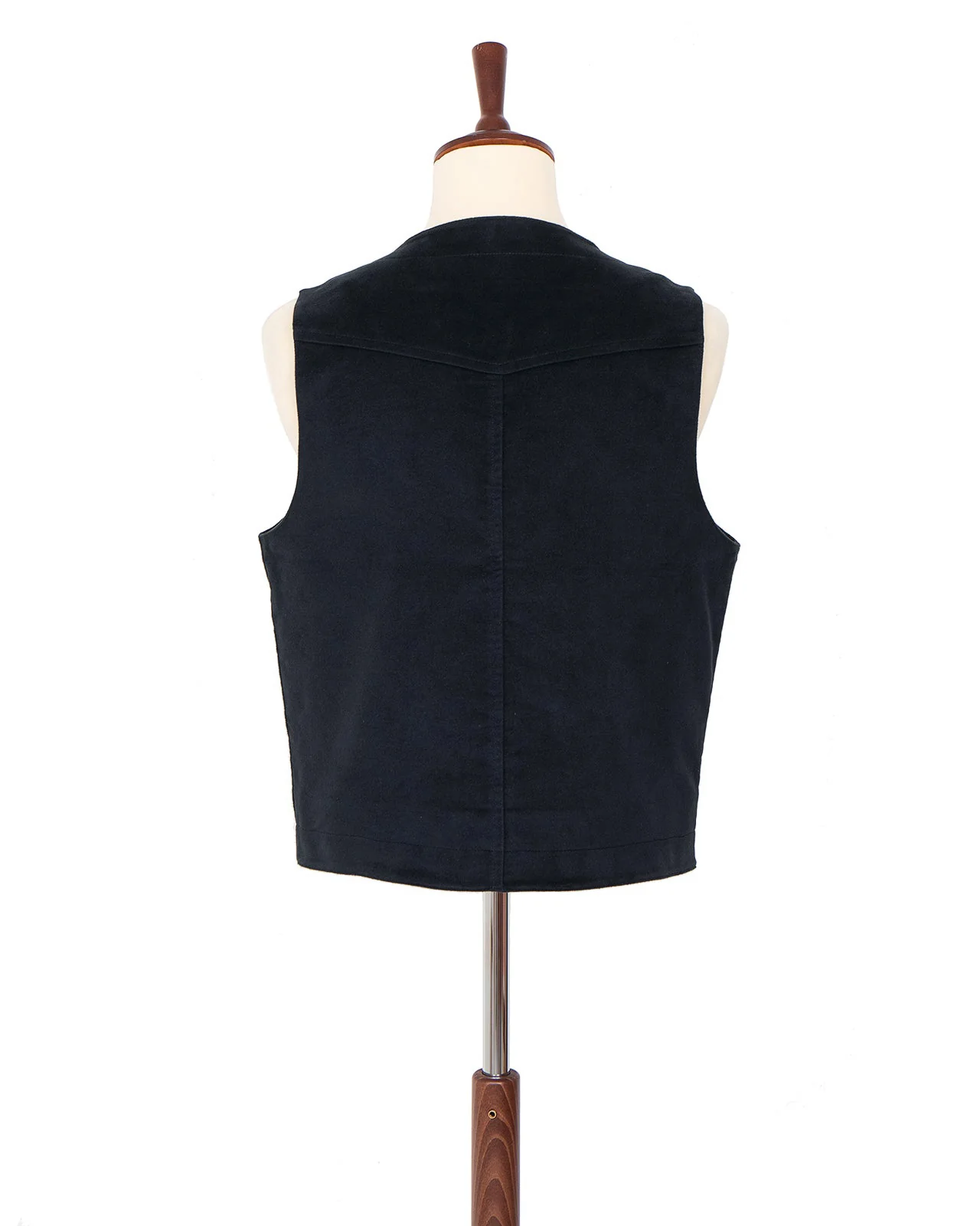 Indigofera Harrison Vest, Moleskin, Black - Image 3