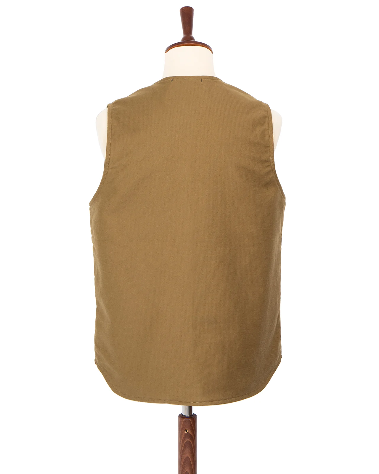 Indigofera Iconic Vest, Bedford Cord, Dark Beige - Image 4
