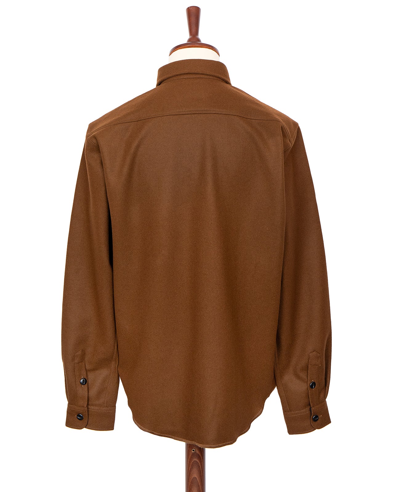 Indigofera Iconic Wool Shirt, Brown - Image 5