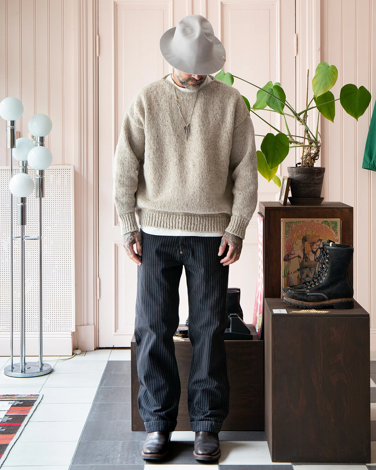 Indigofera Jack Pants, Sable Stripe - Image 2