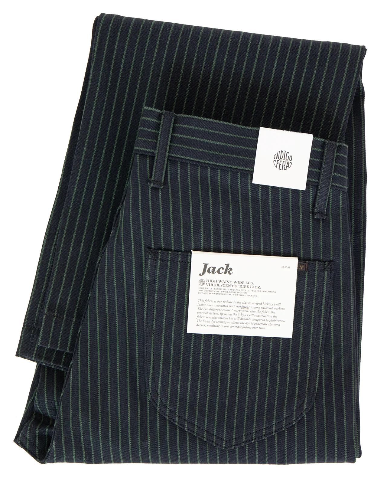 Indigofera Jack Pants, Viridecent Stripe - Image 4