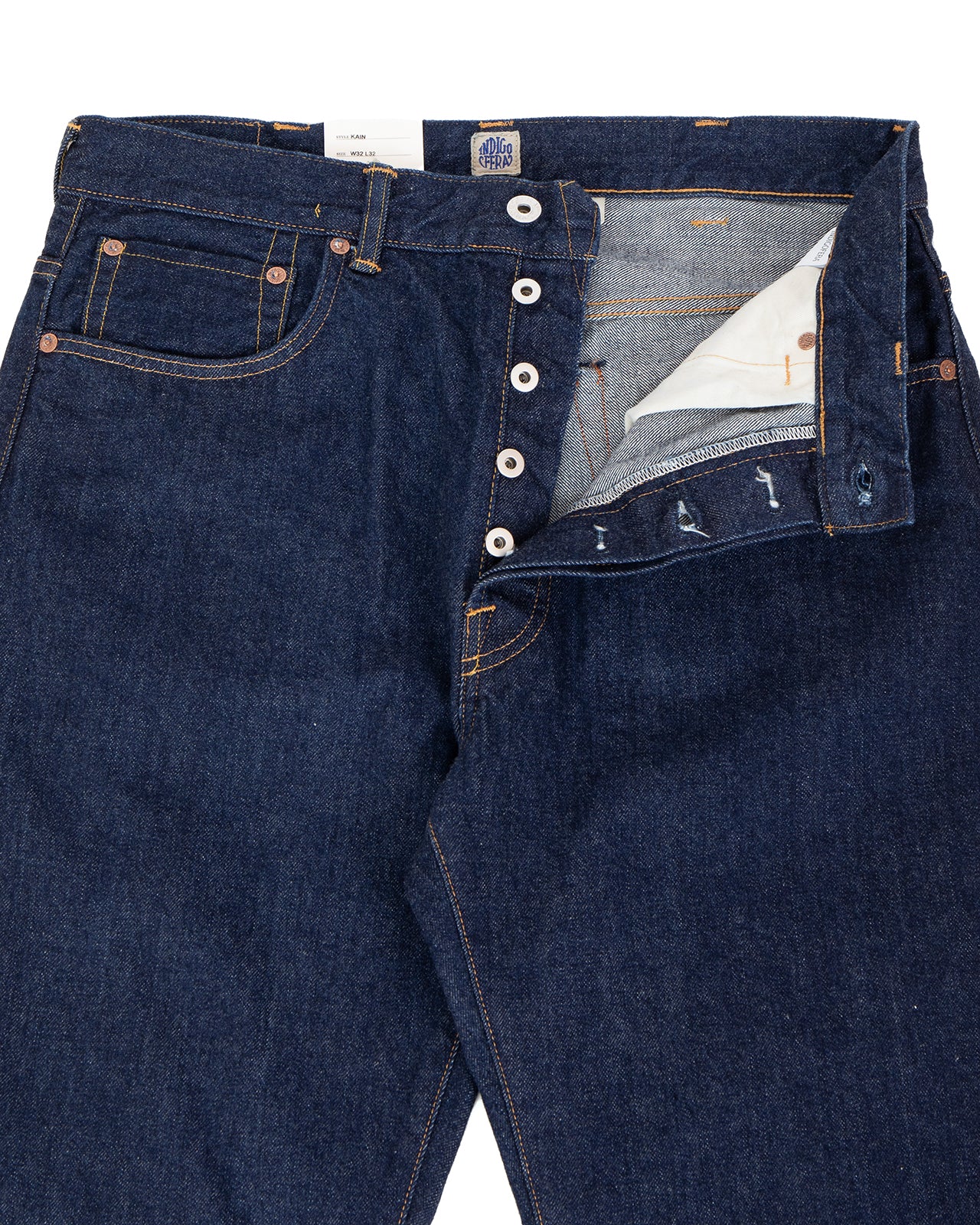 Indigofera Kain Jeans, Vintage 70s Denim, Rinsed - Image 3