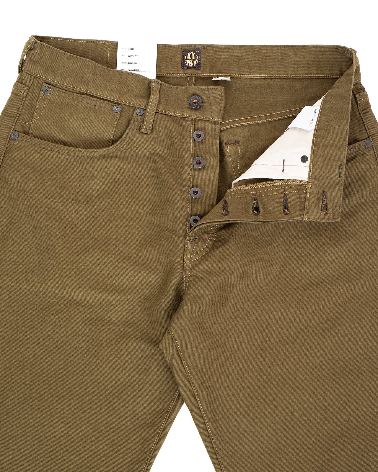 Indigofera Kirk Pants, Bedford Dark Olive - Image 5