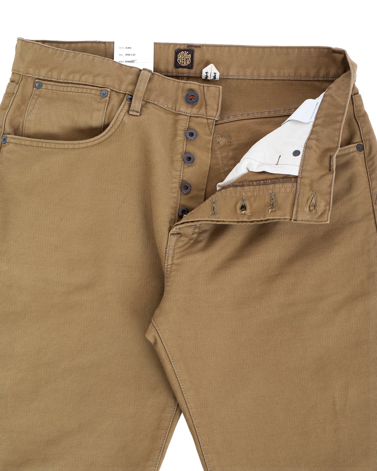 Indigofera Kirk Pants, Bedford Khaki Beige - Image 4