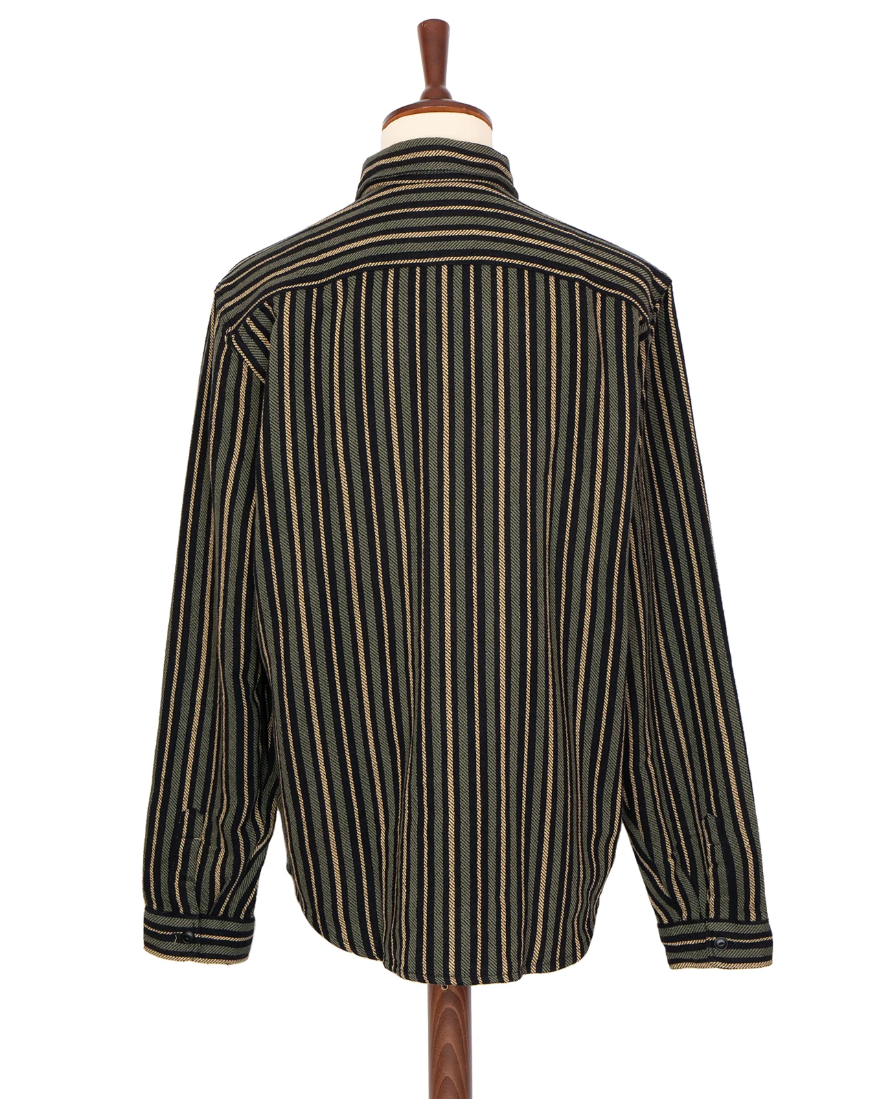 Indigofera McAllen Shirt, Twill Stripe, Black / Beige / Grey - Image 5