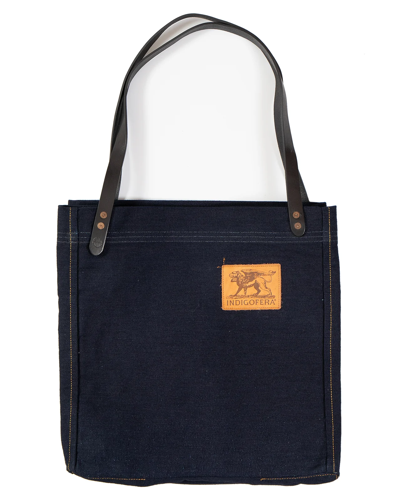 Indigofera Carson Tote Bag, Indigo Denim