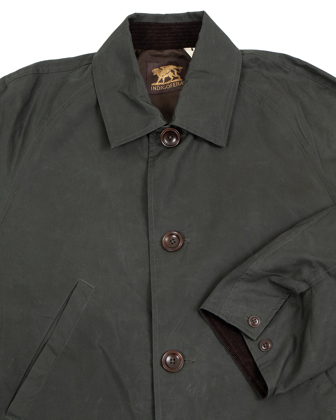 Indigofera Raven Coat, Coated Cotton Twill - Image 3