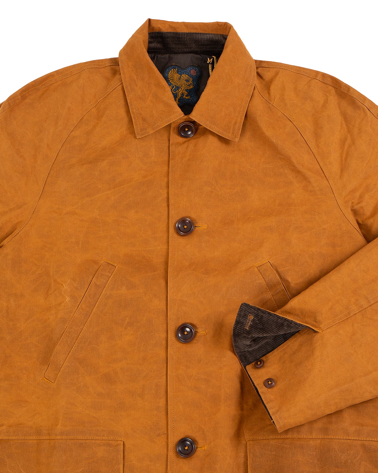 Indigofera Raven Coat, Coated Cotton Twill, Brown - Image 4