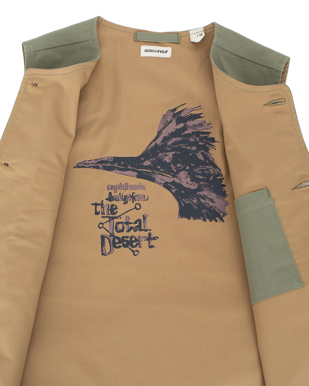 Indigofera Roadrunner Vest, United Duck Canvas, Green - Image 2