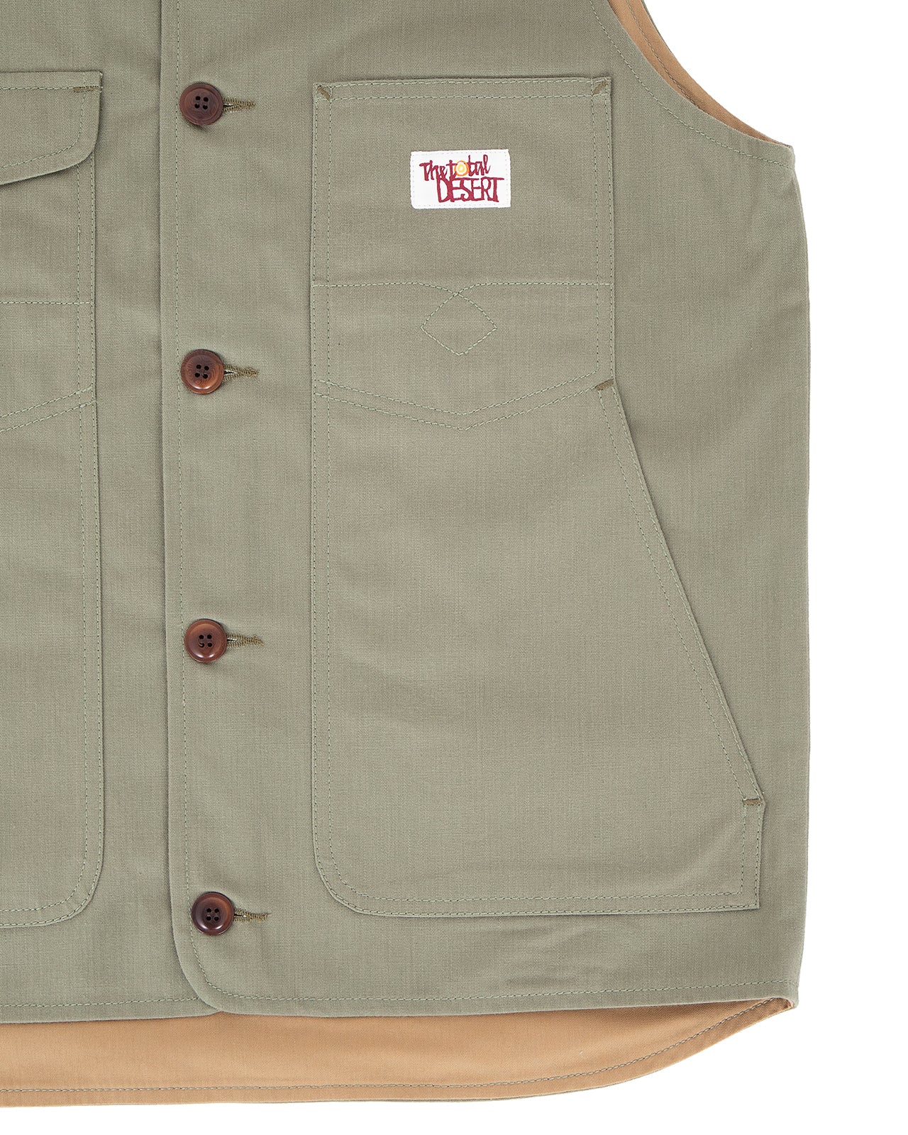 Indigofera Roadrunner Vest, United Duck Canvas, Green - Image 4