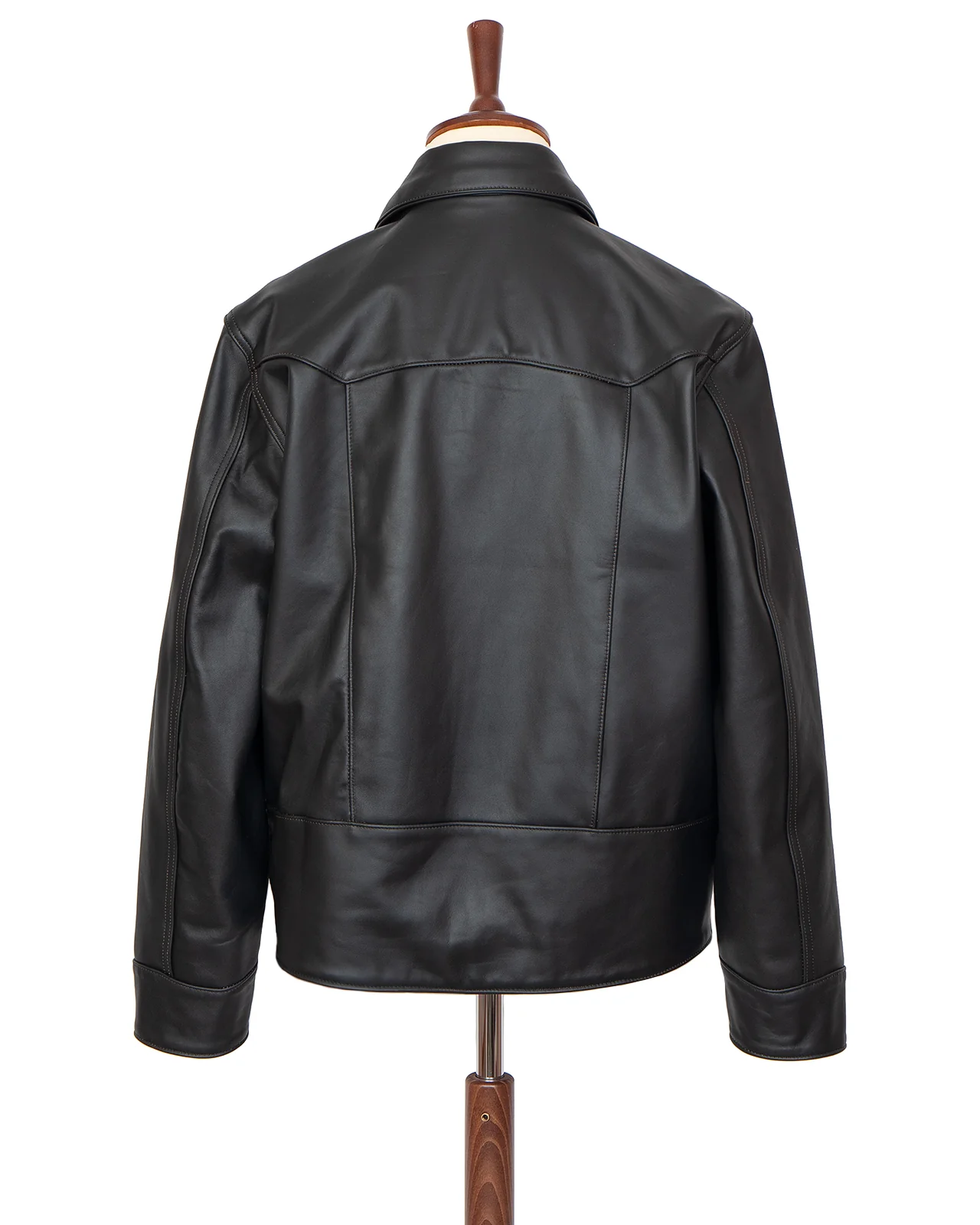 Indigofera Robertson Leather Jacket Black Tea Core - Image 3