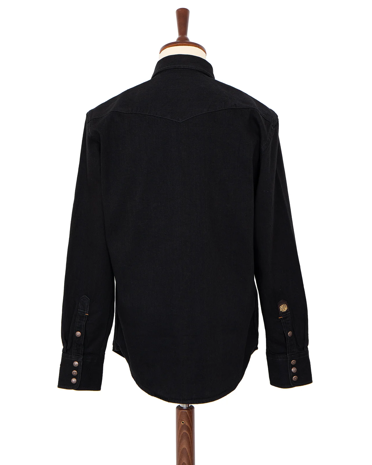 Indigofera Ryman Denim Shirt, Black Petaca Denim, Rinsed - Image 5
