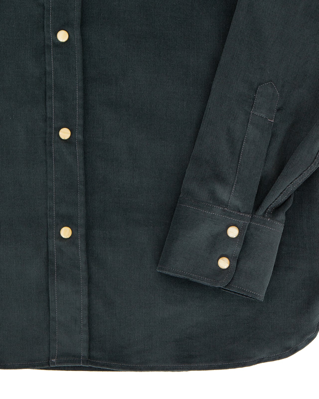Indigofera Sideras Shirt, Corduroy, Petrol - Image 4