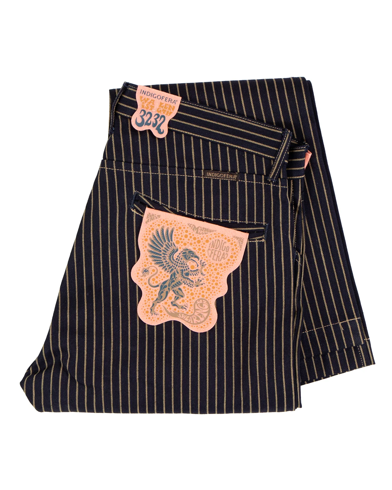 Indigofera Swearengen Pants, Single Stripe Indigo - Image 4