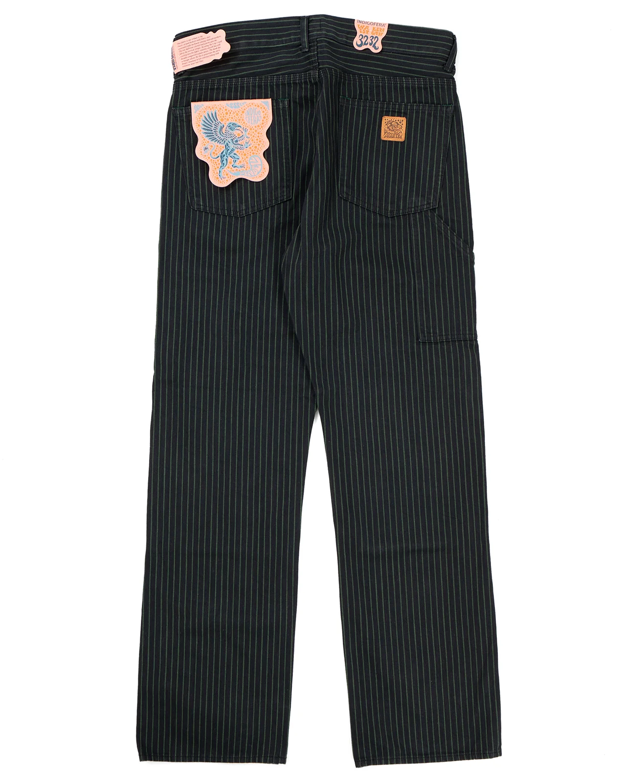 Indigofera Wendell Pants, Viridescent Stripe, Soaked - Image 2