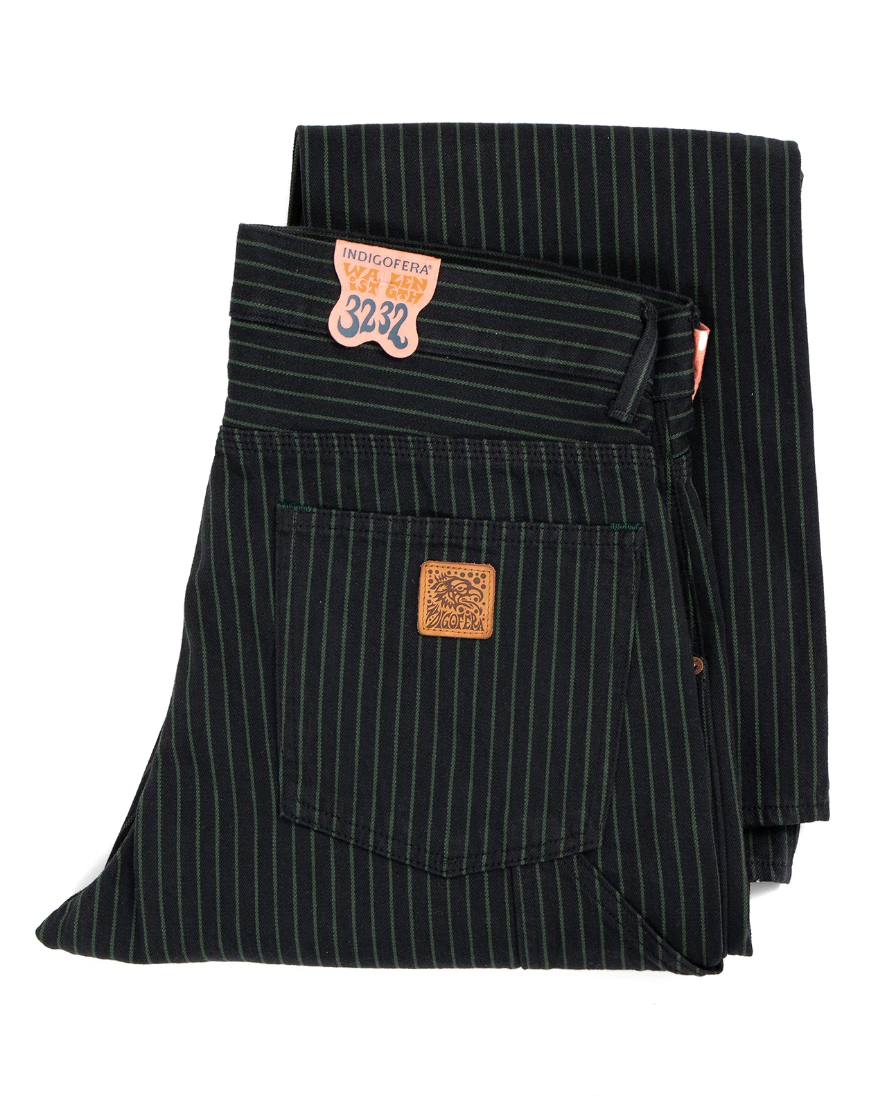 Indigofera Wendell Pants, Viridescent Stripe, Soaked - Image 5