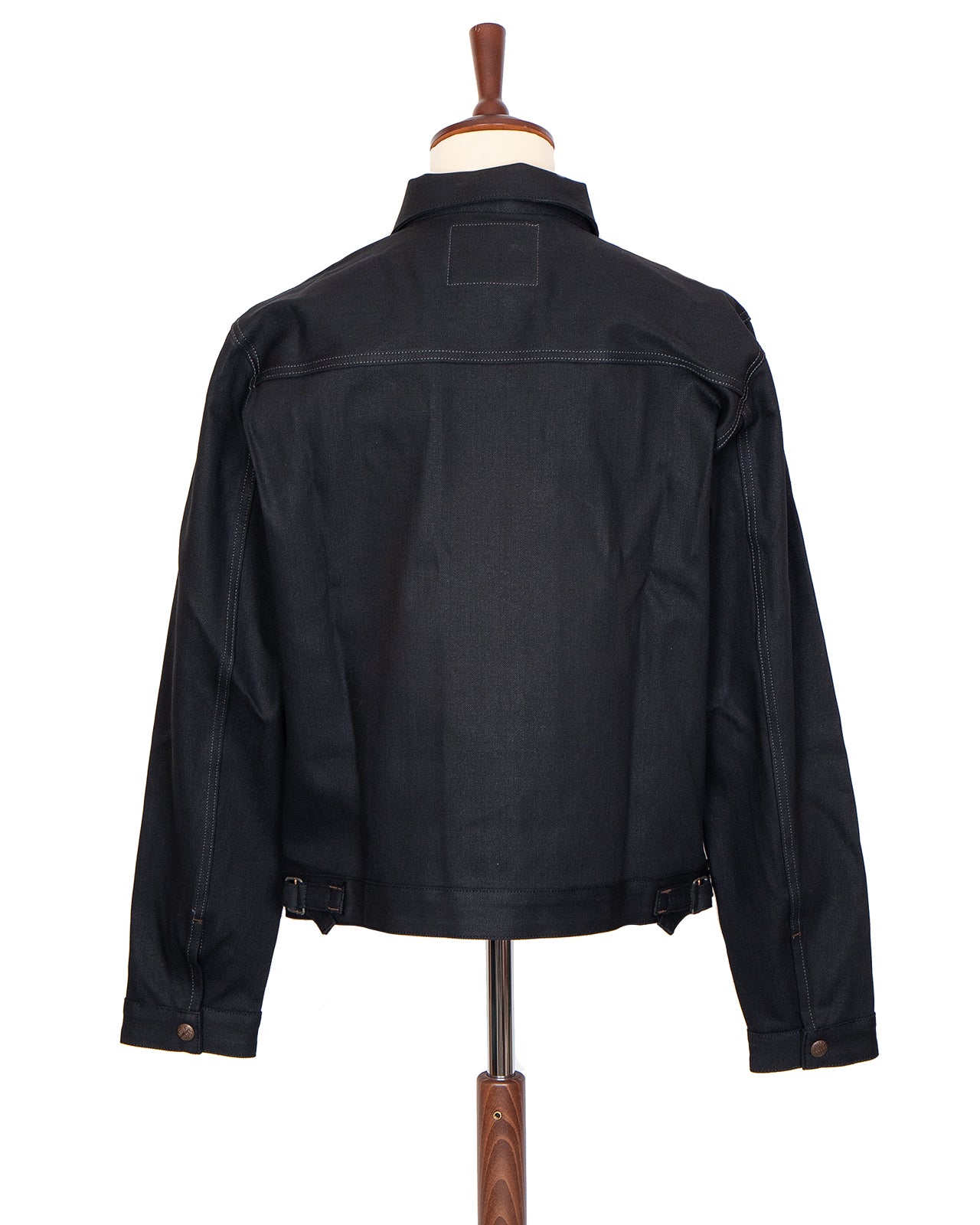 Indigofera Wibaux Jacket, Uneven Broken Twill, Black - Image 4
