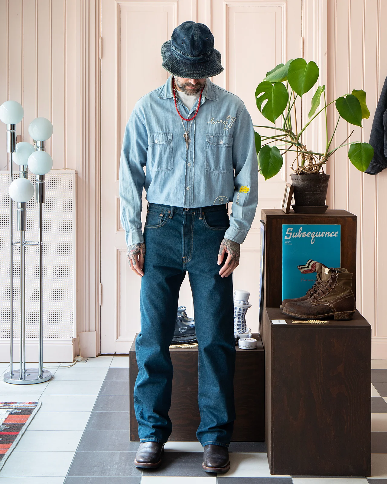 Indigofera Wyatt Jeans, Stampede Broken Twill - Image 2