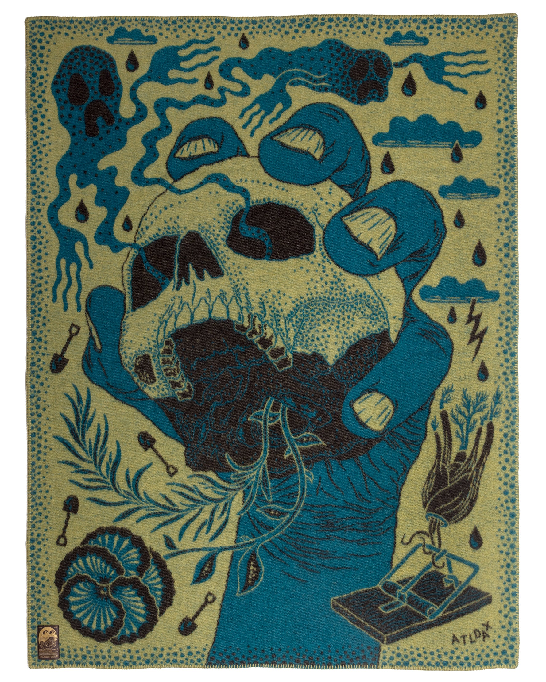 Indigofera x Björn Atldax Wool Blanket, Yorick